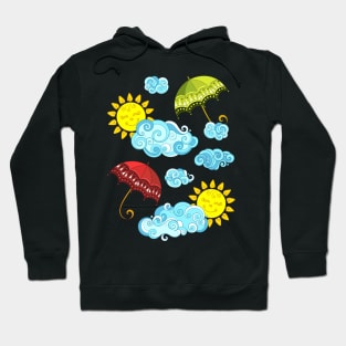 Fairytale Weather Forecast Print Hoodie